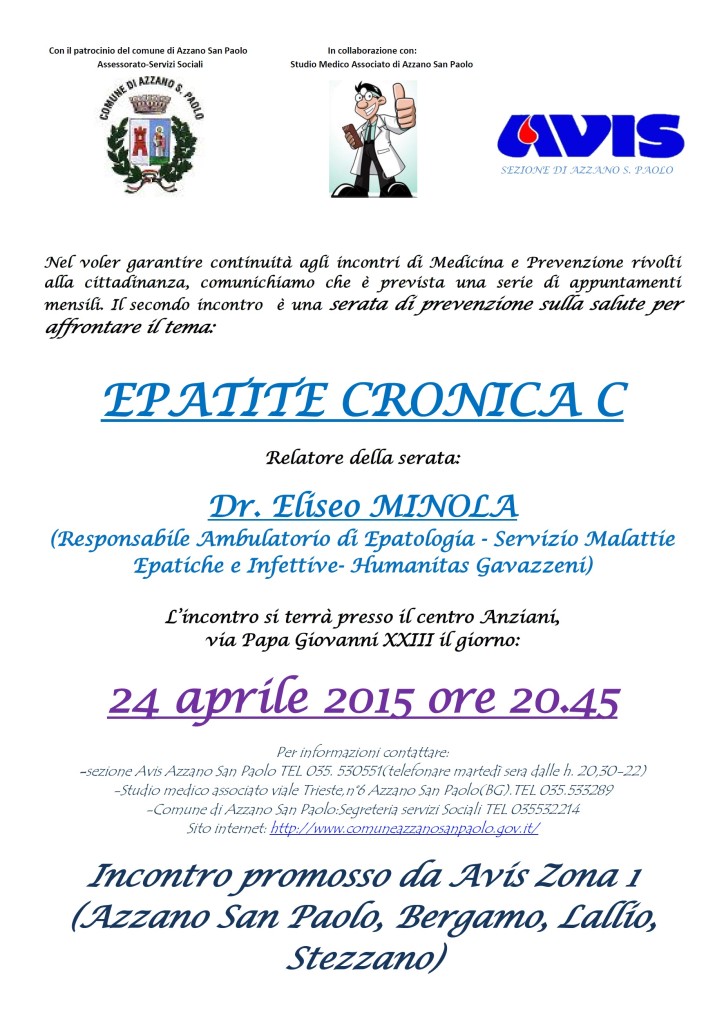 AVIS ZONA 1 EPATITE CRONICA C