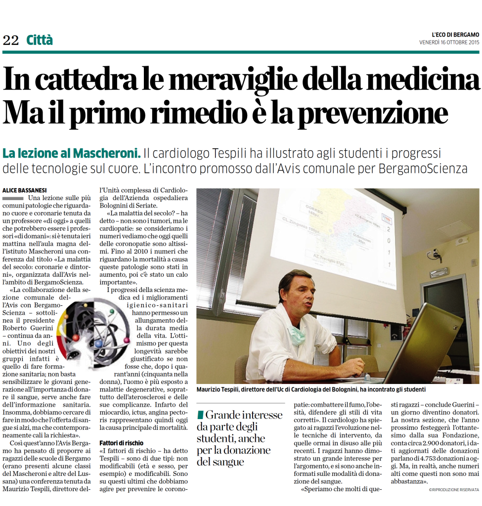 16 10 2015 articolo conferenza bgscienza