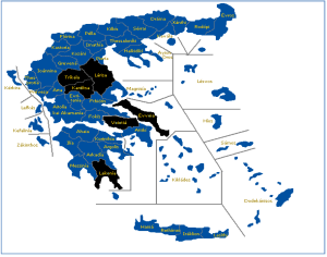 mappa grecia