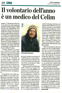 il volontario dell'anno