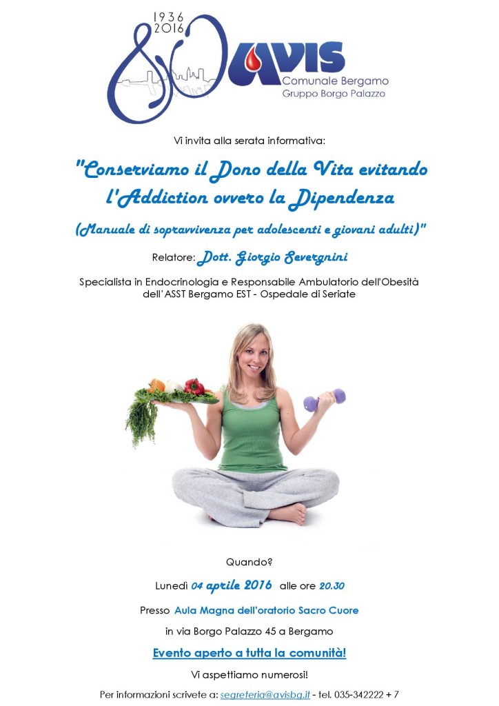 Conserviamo il Dono della Vita evitando l'Addiction ovvero la Dipendenza